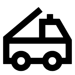 Fire Truck Icon from Sharp Line - Streamline Material Free Set