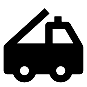 Fire Truck Fill Icon from Outlined Fill - Material Pro Free Set