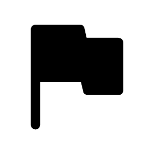 Flag Fill Icon from Rounded Fill - Material Symbols Set