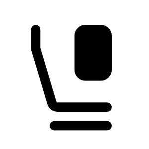 Flight Class Fill Icon from Rounded Fill - Material Symbols Set