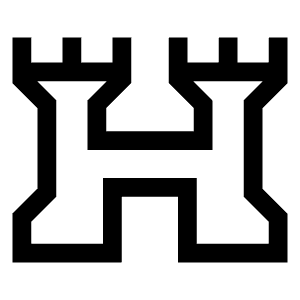 Fort Icon from Sharp Line - Material Symbols Set