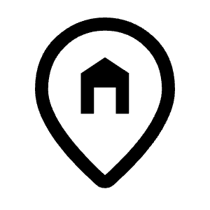 Home Pin Icon from Rounded Line - Material Symbols Set