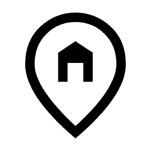 Home Pin Icon from Outlined Line - Material Symbols Set