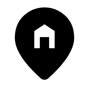 Home Pin Fill Icon from Rounded Fill - Material Symbols Set
