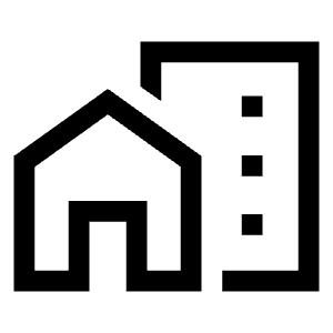 Home Work Icon from Sharp Line - Material Symbols Set