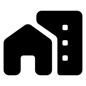 Home Work Fill Icon from Rounded Fill - Material Symbols Set