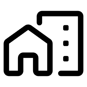 Home Work Icon from Rounded Line - Material Symbols Set