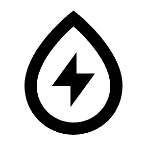 Hydro Energy Icon from Sharp Line - Streamline Material Free Set