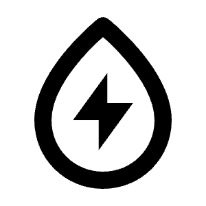 Hydro Energy Icon from Outlined Line - Material Pro Free Set