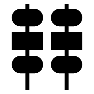 Kebab Dining Fill Icon from Sharp Fill - Material Symbols Set