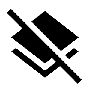 Layers Clear Fill Icon from Sharp Fill - Material Symbols Set