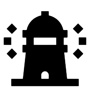 Lighthouse Fill Icon from Outlined Fill - Streamline Material Free Set