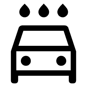 Local Car Wash Icon from Outlined Line - Material Symbols Set