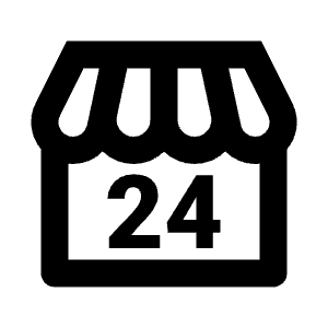 Local Convenience Store Icon from Outlined Line - Streamline Material Free Set