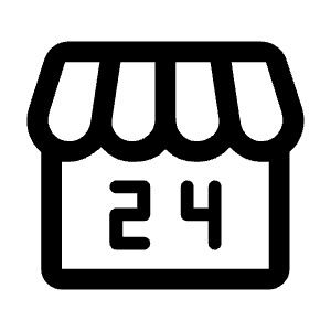 Local Convenience Store Icon from Rounded Line - Material Symbols Set