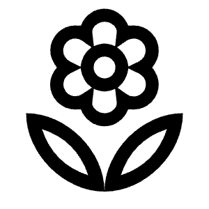 Local Florist Icon from Outlined Line - Material Symbols Set
