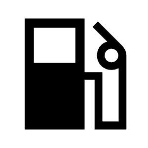 Local Gas Station Fill Icon from Sharp Fill - Material Symbols Set
