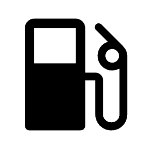 Local Gas Station Fill Icon from Rounded Fill - Material Symbols Set