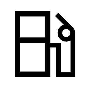 Local Gas Station Icon from Sharp Line - Material Symbols Set