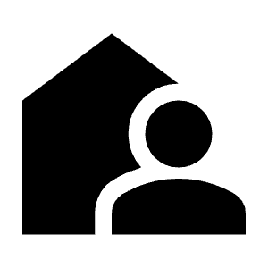 Location Away Fill Icon from Outlined Fill - Material Symbols Set