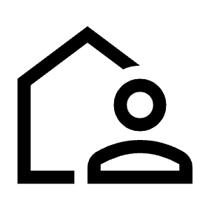 Location Away Icon from Sharp Line - Material Symbols Set