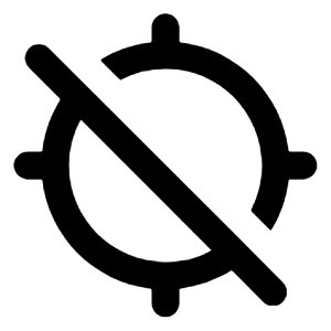 Location Disabled Fill Icon from Rounded Fill - Streamline Material Free Set