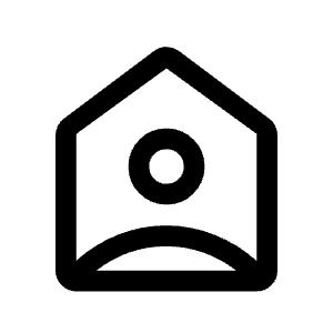 Location Home Icon from Rounded Line - Material Symbols Set