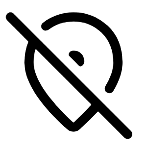 Location Off Icon from Rounded Line - Material Symbols Set