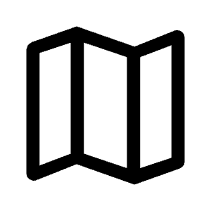 Map Icon from Outlined Line - Material Symbols Set