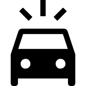 Minor Crash Fill Icon from Outlined Fill - Material Symbols Set
