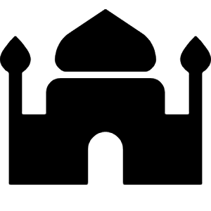 Mosque Fill Icon from Outlined Fill - Material Symbols Set