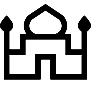 Mosque Icon from Sharp Line - Material Symbols Set