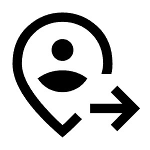 Move Location Icon from Sharp Line - Material Symbols Set