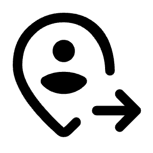 Move Location Icon from Rounded Line - Material Symbols Set