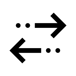 Multiple Stop Icon from Sharp Line - Material Symbols Set