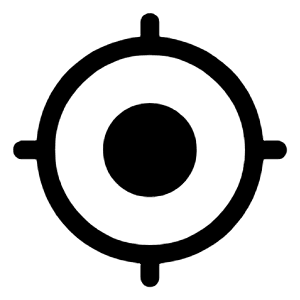 My Location Fill Icon from Rounded Fill - Material Symbols Set