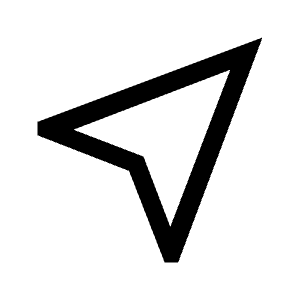 Near Me Icon from Sharp Line - Material Symbols Set