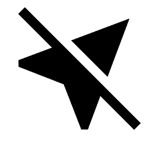 Near Me Disabled Fill Icon from Outlined Fill - Material Symbols Set