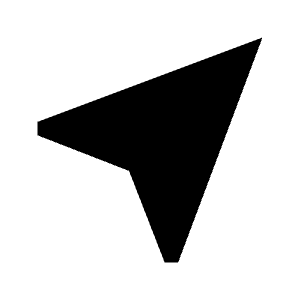 Near Me Fill Icon from Sharp Fill - Material Symbols Set