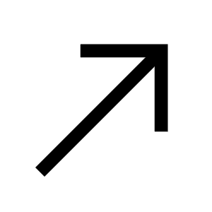 North East Icon from Outlined Line - Material Symbols Set