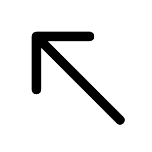 North West Fill Icon from Rounded Fill - Material Symbols Set