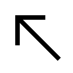 North West Icon from Sharp Line - Material Symbols Set