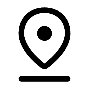 Pin Drop Icon from Rounded Line - Material Symbols Set