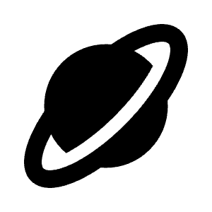 Planet Ring Fill Icon from Rounded Fill - Streamline Material Free Set