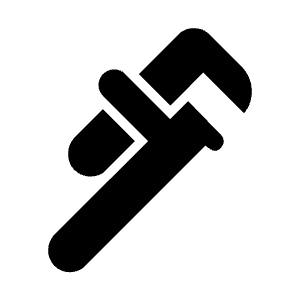 Plumbing Icon from Outlined Line - Material Symbols Set