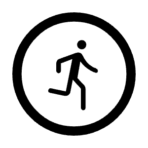 Run Circle Fill Icon from Rounded Fill - Material Symbols Set