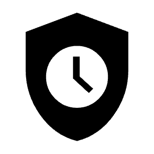 Safety Check Fill Icon from Sharp Fill - Material Symbols Set