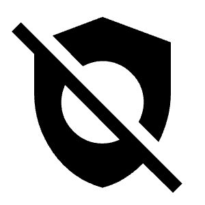 Safety Check Off Fill Icon from Outlined Fill - Material Symbols Set