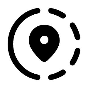 Share Location Fill Icon from Rounded Fill - Material Symbols Set