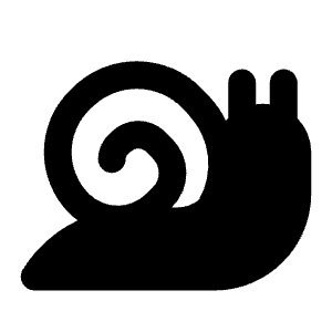 Snail Speed Slow Fill Icon from Rounded Fill - Material Pro Free Set